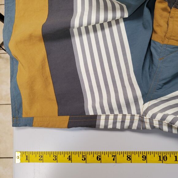 Patagonia Board Shorts Mens 36 Wavefarer 19" Striped Swim Trunks 86622 - Picture 9 of 10